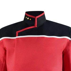 Adult Star Series Costume Shirt Mens Lower Decks Uniform Shirt Top Jacket (Red, X-Large)