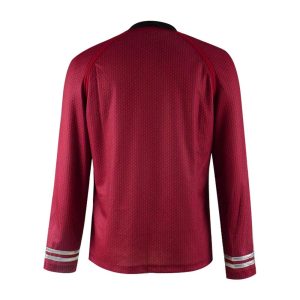 Adult Star Series Kirk/Scotty/Spock Costume Men's Spaceship Captain Officer Kirk/Scotty/Spock Cosplay Uniform Shirt (Red, X-Large)