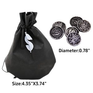 10Pcs Pirate Accessories Set Role Play Captain Pirate Costume Decorations Pirate Hook Hat Telescope Headscarf Belt Eye Patch Halloween Costume