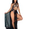 Alyweatry Women Halloween Sexy Medusa Costume with Snake Headband Greek Goddess Snake Devil Witch Cosplay (Black-2, Medium)