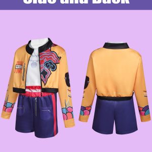 ACLGCSU Singer Costume for Girls, POP Group Costume for Kids, Halloween Stage Star Cosplay Dress Up