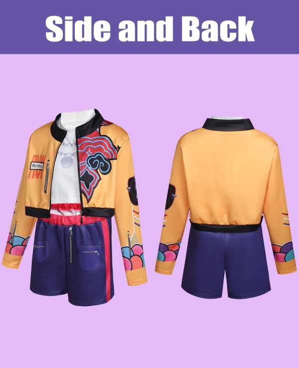 ACLGCSU Singer Costume for Girls, POP Group Costume for Kids, Halloween Stage Star Cosplay Dress Up - Image 6