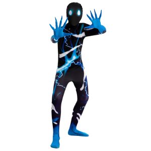 Spooktacular Creations Boys Scary Halloween Costume for Kids, Slenderman Skin Bodysuit, Skinsuit Boys Girls