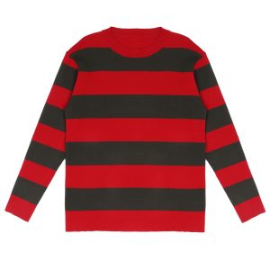stepsin Horror Movie Costume Kids Creepy Nightmare Killer Costume Halloween Cosplay Outfits with Claw Glove Hat
