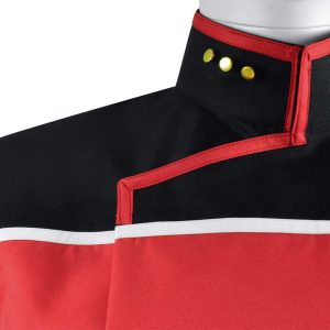 Adult Star Series Costume Shirt Mens Lower Decks Uniform Shirt Top Jacket (Red, X-Large)