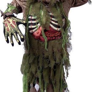Spooktacular Creations Halloween Swamp Deluxe Skeleton Living Dead Zombie Costume for Halloween Kids Monster Role-Playing-S(5-7yr)