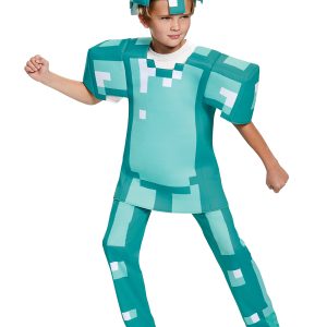 Armor Deluxe Minecraft Costume, Blue, Small (4-6)