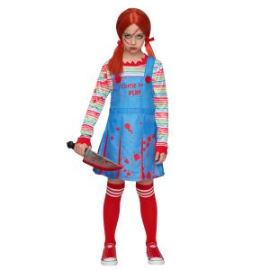 Spooktacular Creations Creepy Doll Costume for Kids Girls, Halloween Costume for Kids, Girls Killer Doll Outfit