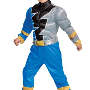 Disguise Blue Power Ranger Costume for Toddlers, Official Power Rangers Dino Fury Outfit with Mask Multicolored, Medium (3T-4T)