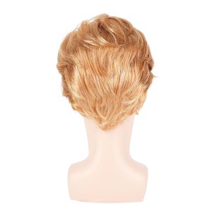 GenmeiFBH Funny Celebrity Wig - Presidential Candidate Donald Trump Wig Set, Including Flag Pin, Perfect for Halloween