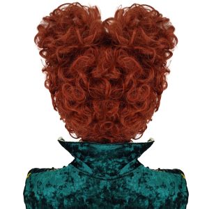 Juziviee Brown Wigs for Winifred Sanderson Wig Costume Women Cute Natural Soft Hair Wig with Wig Caps JZ015BR
