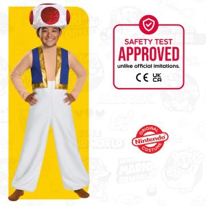 Toad Deluxe Costume, Medium (7-8)