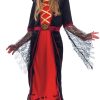 Spooktacular Creations Royal Vampire Costume for Girls, Deluxe Set Halloween Gothic Victorian Vampiress Queen Costume for Dress Up Party