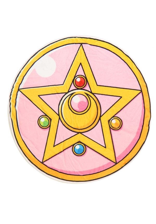 Fun Costumes Sailor Moon Crystal Star Compact Fleece Blanket Print Image of Iconic Crystal Star Compact, 54" Diameter - Image 2