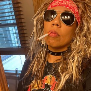 ALLAURA 70s 80s Rocker Wigs + Tattoos Costume Set Glam Hairband Rockstar Mullet Wig + Tattoo Sleeves Heavy Metal Wigs Metal HairWig | Rock Star Wig for Men — Rock Star Costumes for Men's