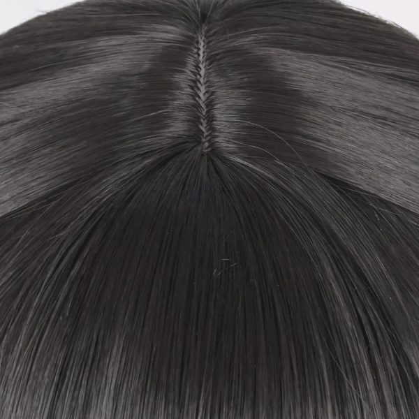 Anime Black Cosplay Wig Straight Cute Wig Costume Cosplay Wigs Halloween Party Comic Wig + Wig Cap - Image 4