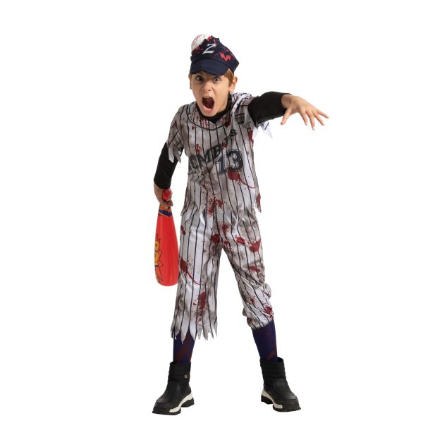 Spooktacular Creations Zombie Baseball Player Costumes for Boys, Scary Halloween Costume for Kids, Halloween Parties-S(5-7yr) - Image 5