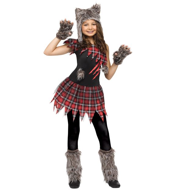 Fun World Wild Wolfie Costume, Large 12-14, Multicolor - Image 7