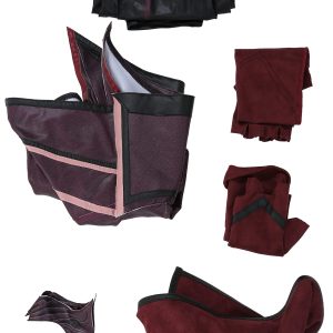 Cospaly.fm Women’s Heroine Sleeveless Coat Cosplay Costume with Outer Skirt and Long Gloves (XL)