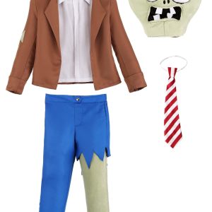 Boys Plants Vs Zombies Zombie Halloween Costume | Kids Video Game Character Zombie Outfit for a Spooky, Playful Look Medium
