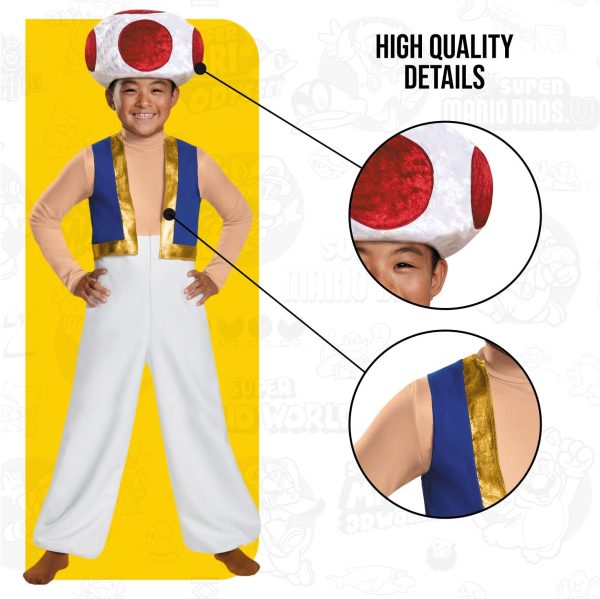 Toad Deluxe Costume, Medium (7-8) - Image 3