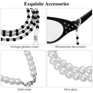 AOTHSO 5 Pieces 100 Days of School Old Lady Wig Costume Set Granny Cosplay Wig Glasses Necklace for Halloween Dress Up Party