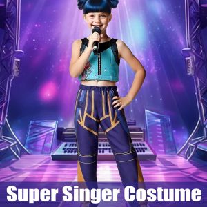 ACLGCSU Costume for Kids, Pop Singer Group Costume for girl, Star Stage Cosplay Party Halloween for 3-10 Years Dress Up