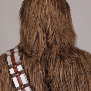 Adult Star Wars Chewbacca Premium Costume | Wookiee Jumpsuit, Padded Mask, Gloves and Bandolier Satchel X-Large