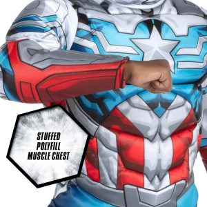 Jazwares MARVEL Boys Avengers Captain America Falcon Costume, Kids Superhero Halloween Costume, Child - Officially Licensed Small