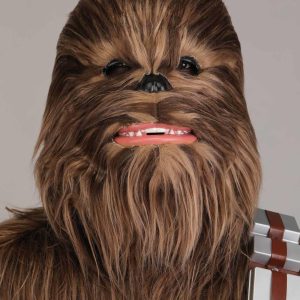 Adult Star Wars Chewbacca Premium Costume | Wookiee Jumpsuit, Padded Mask, Gloves and Bandolier Satchel X-Large