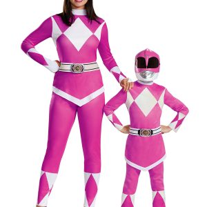 Disguise Pink Ranger Deluxe Child Costume, Pink, Medium/(7-8)