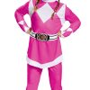 Disguise Pink Ranger Toddler Classic Child Costume, Pink, Medium/(3T-4T)