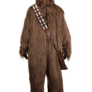 Adult Star Wars Chewbacca Premium Costume | Wookiee Jumpsuit, Padded Mask, Gloves and Bandolier Satchel X-Large