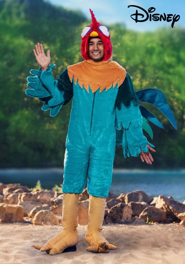 Adult Disney Moana Hei Hei Halloween Costume | Rooster Hooded Jumpsuit with Attached Shoe Covers for a Playful, Authentic Look Large - Image 6