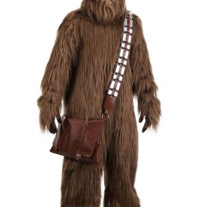 Adult Star Wars Chewbacca Premium Costume | Wookiee Jumpsuit, Padded Mask, Gloves and Bandolier Satchel X-Large