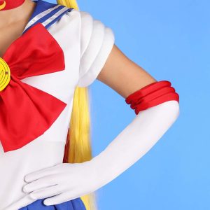 Fun Costumes Womens Sailor Moon Outfit With Leotard, Skirt, Gloves, Choker, & Tiara - Officially Licensed Adult Outfit