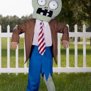 Boys Plants Vs Zombies Zombie Halloween Costume | Kids Video Game Character Zombie Outfit for a Spooky, Playful Look Medium