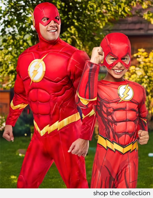DC Comics Superheroes: The Flash Costume for Kids by Rubies, Boy's Small - Image 4