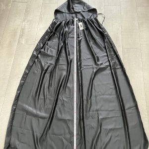 VGLOOK Unisex Hooded Halloween Christmas Cloak Costumes Party Cape Black