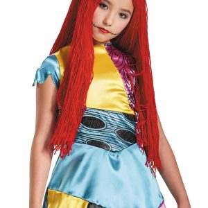 Disney Sally Nightmare Before Christmas Girls' Polyester Wig, One Size