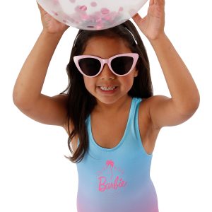 Barbie Swimming Costume | Girls Swimsuit One Piece | 6 | Official Merchandise Multicolor