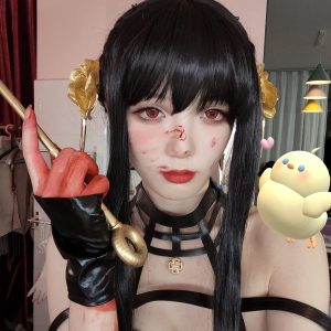 Anime Black Cosplay Wig Straight Cute Wig Costume Cosplay Wigs Halloween Party Comic Wig + Wig Cap