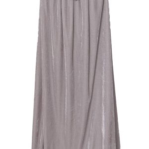 BIGXIAN Long Hooded Cloak Velvet Cape Witch Costume Halloween Costumes for Women Men (Gray, Large)