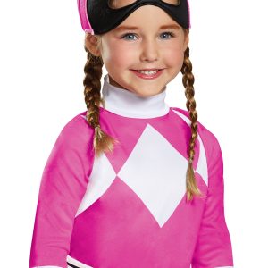 Disguise Pink Ranger Toddler Classic Child Costume, Pink, Medium/(3T-4T)