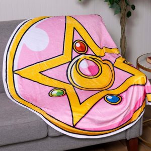 Fun Costumes Sailor Moon Crystal Star Compact Fleece Blanket Print Image of Iconic Crystal Star Compact, 54" Diameter