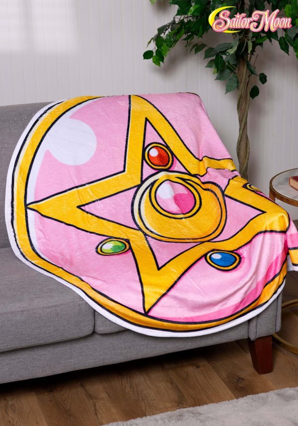 Fun Costumes Sailor Moon Crystal Star Compact Fleece Blanket Print Image of Iconic Crystal Star Compact, 54" Diameter - Image 3
